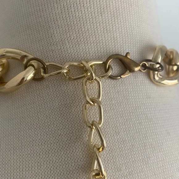 DO+BE Milah Satin Chain Halter Top Size Small in Rust - Picture 5 of 9